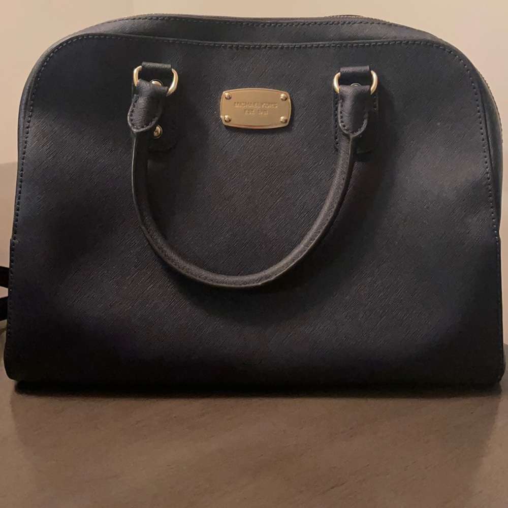 Navy blue Michael Kors bag - Picture 1 of 7